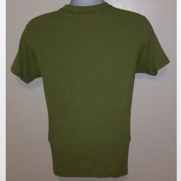  Vintage Aeropostale Mens Small Green Cotton T Shirt Top VTG - Picture 3 of 4